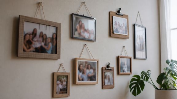 Des idées d’encadrements créatifs pour exposer vos photos d’EVJF à la maison